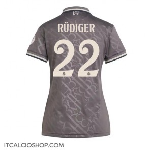 Real Madrid Antonio Rudiger #22 Terza Maglia Femmina 2024-25 Manica Corta